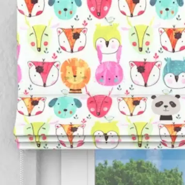 kinderfreundliches Raffrollo Massanfertigung