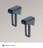 Vorschau 1 Paar Klemmträger für XS, S und M Rollos #1W anthrazit