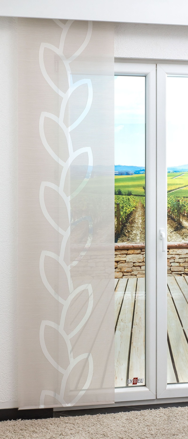 Lysel - Schiebegardine Rankengewächs