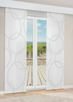 Vorschau Lysel - Flächenvorhang Clara Amelie #1W in Reinweiss hellgrau