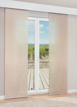 Vorschau Lysel - Flächenvorhang Lucy #1W in Dunkelgrau goldgelb