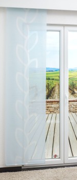 Vorschau Lysel - Schiebegardine Rankengewächs #1W hellblau