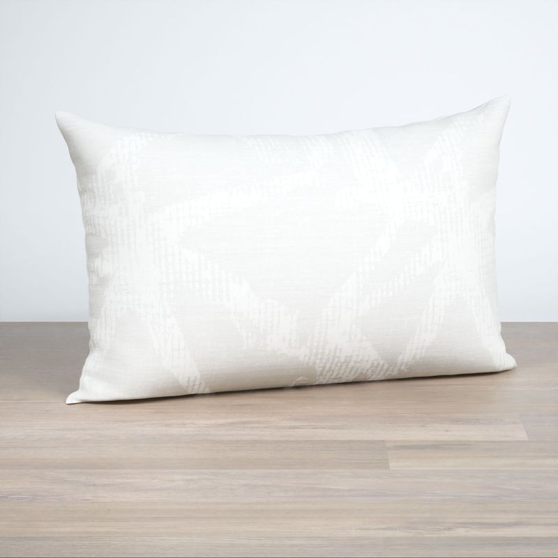 Dekokissen rechteckig in Weiss