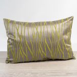 Vorschau Lysel - Dekokissen rechteckig Saipan #1W in feuerrot blattgrün