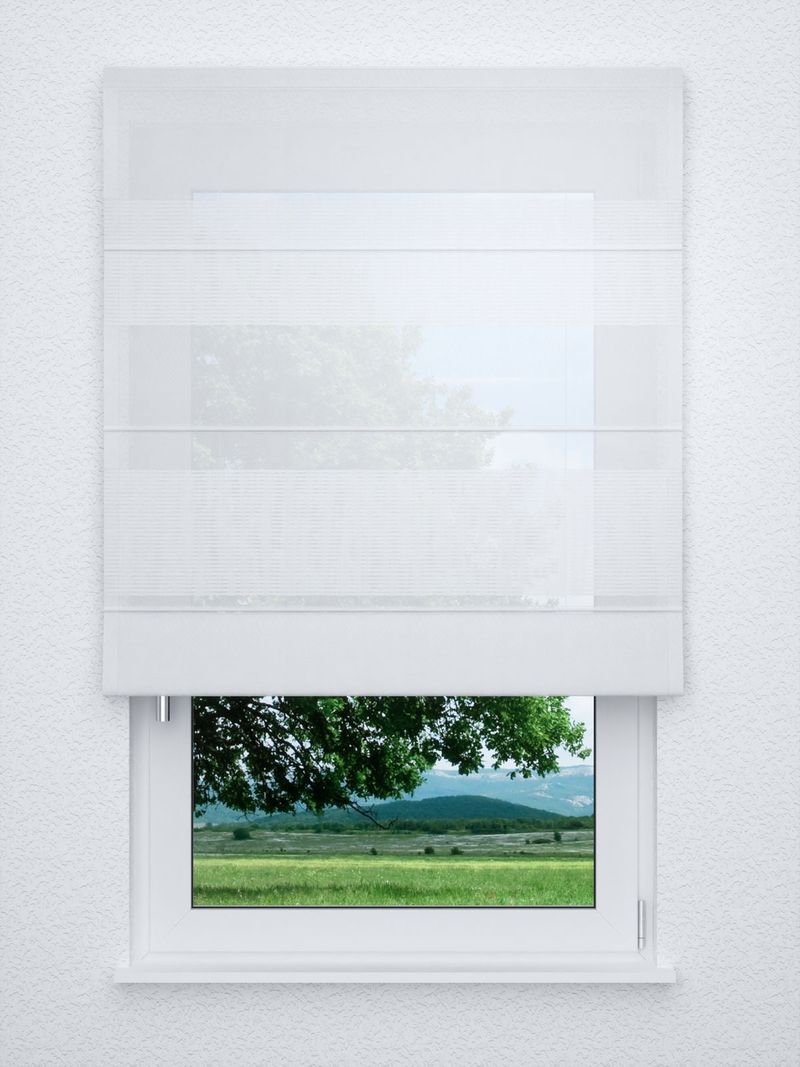 Raffrollo classic in Weiss