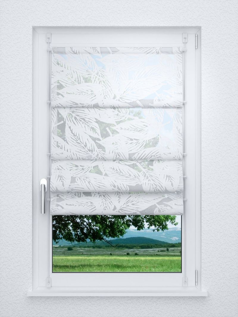 Raffrollo smart in Weiss