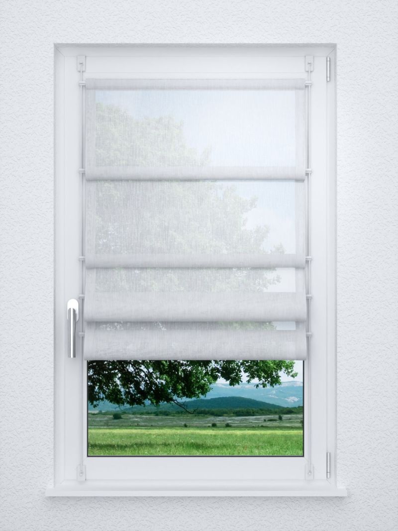 Raffrollo smart in Weiss