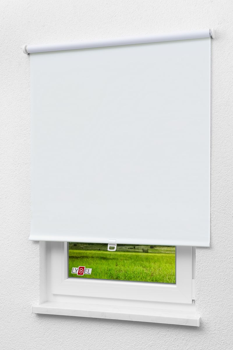 Lysel - Qualitätsspringrollo abdunkelnd Weiss