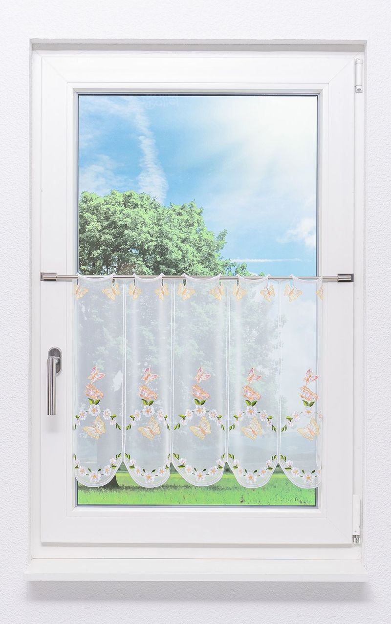 Scheibengardine Plauener Spitze - Frühjahr