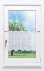Vorschau Scheibengardine Plauener Spitze® - Blüten #1W weiss