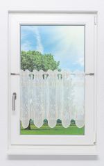 Vorschau Scheibengardine Plauener Spitze® - Seepferdchen /Muschelmotiv #1W sand