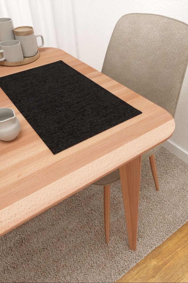 Platzdeckchen in schwarz