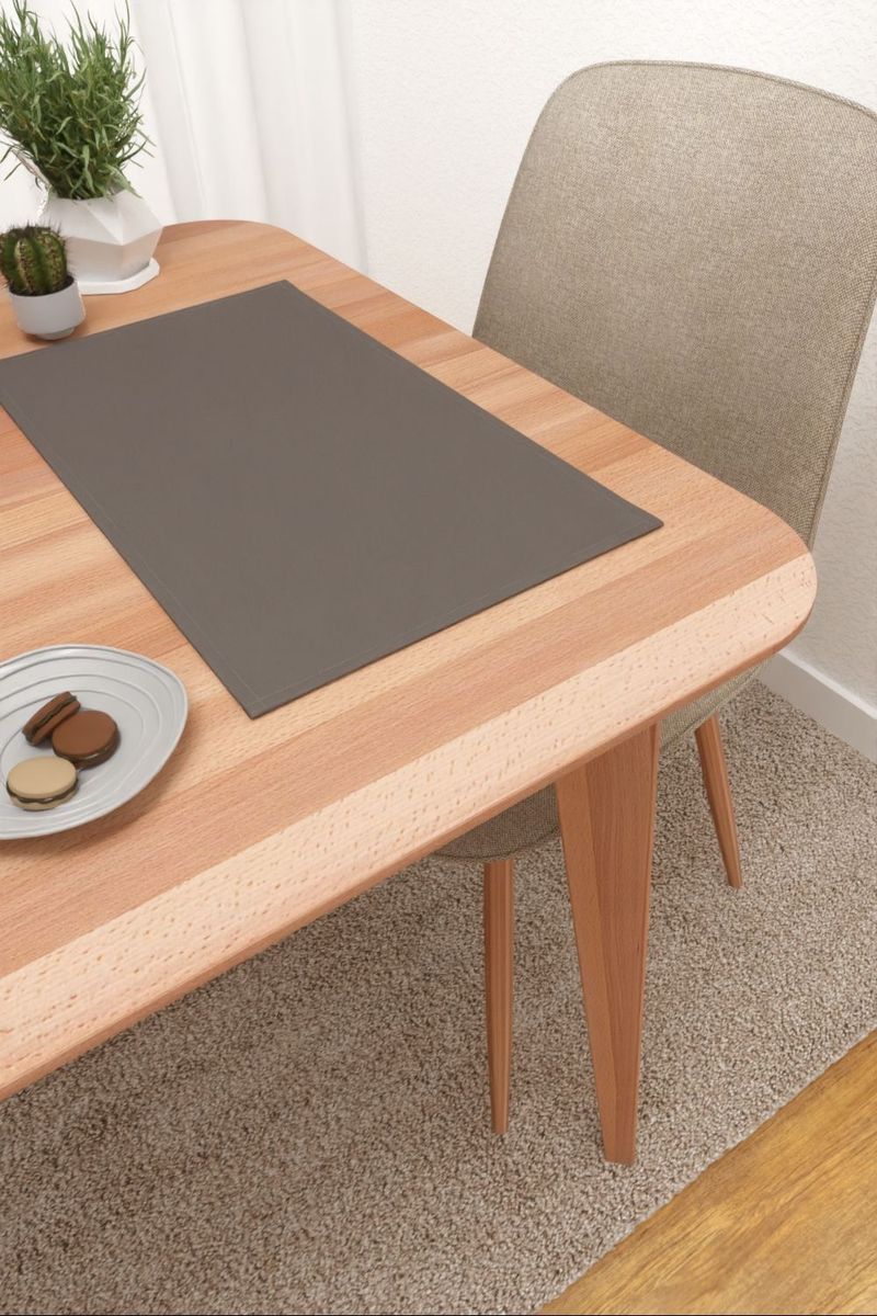 Platzdeckchen in Grau