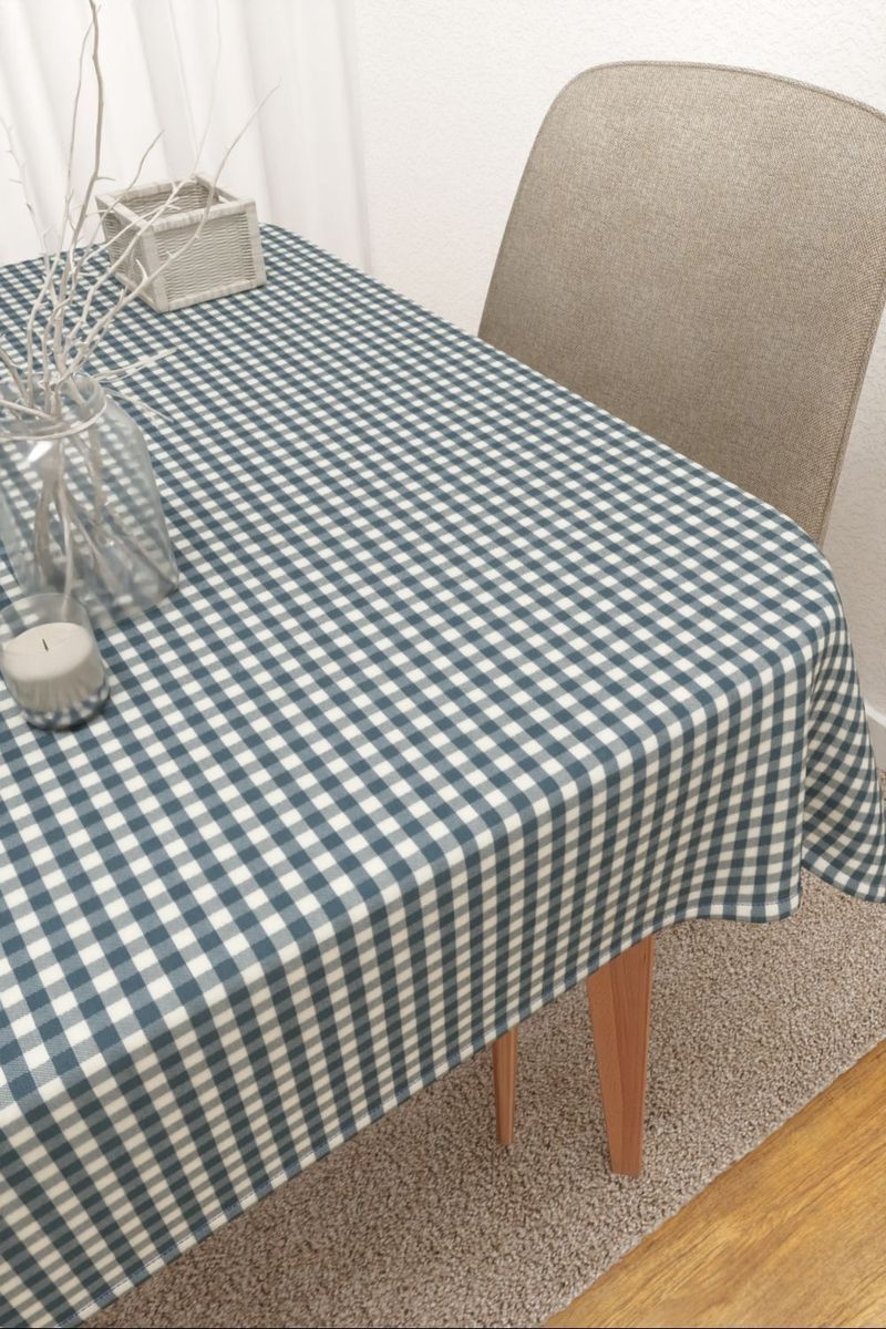 Tischdecke eckig in blau