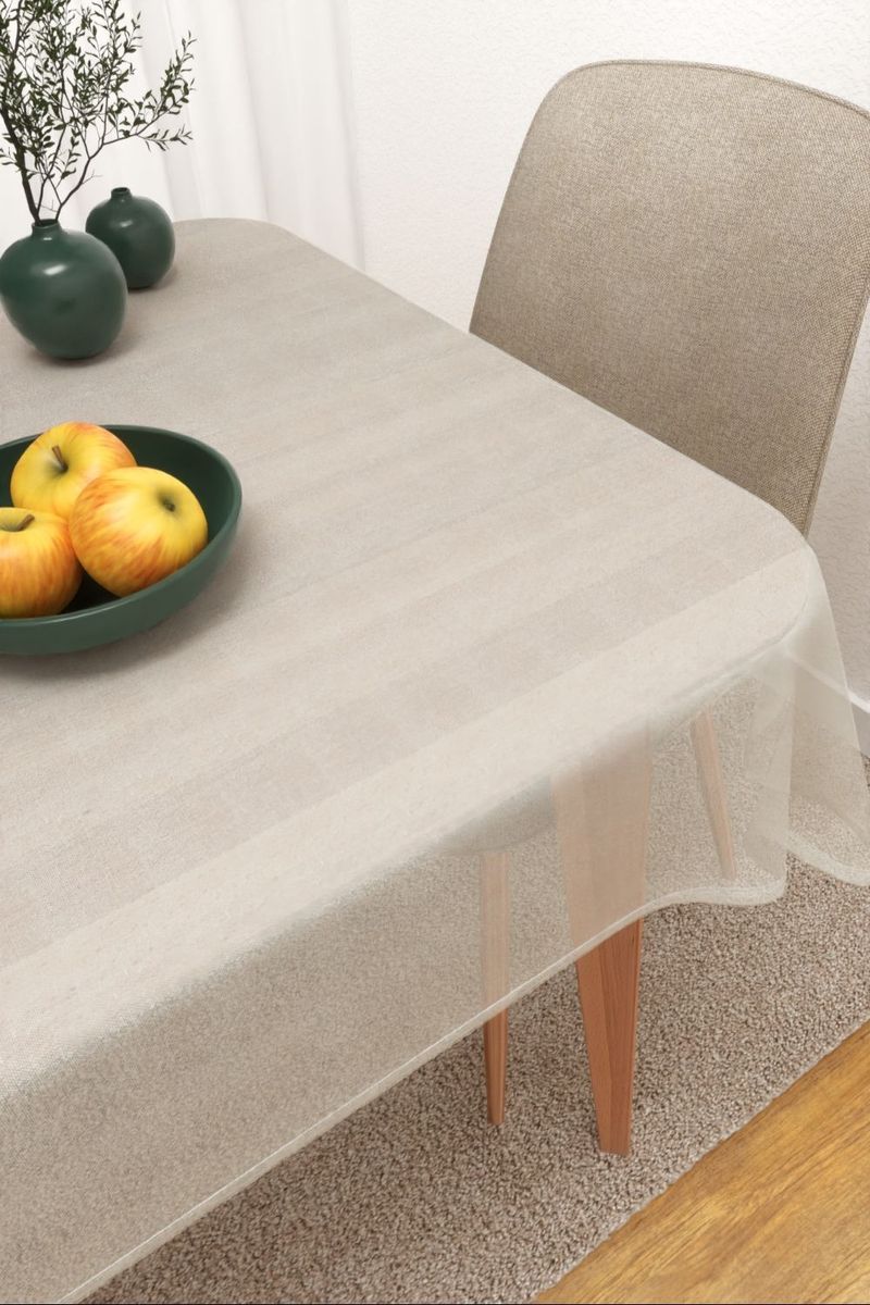 Tischdecke eckig in weiss