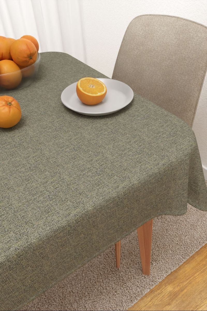 Tischdecke eckig in grau