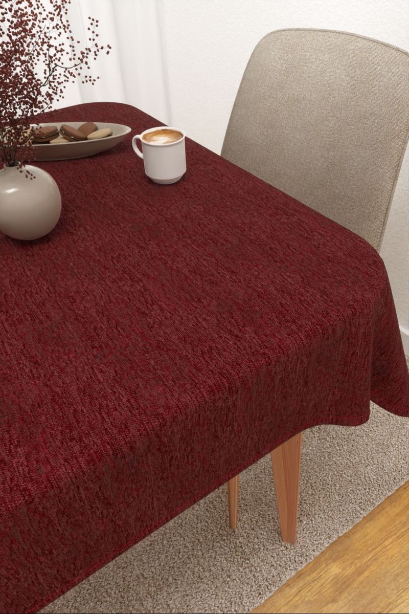 Tischdecke eckig in rot