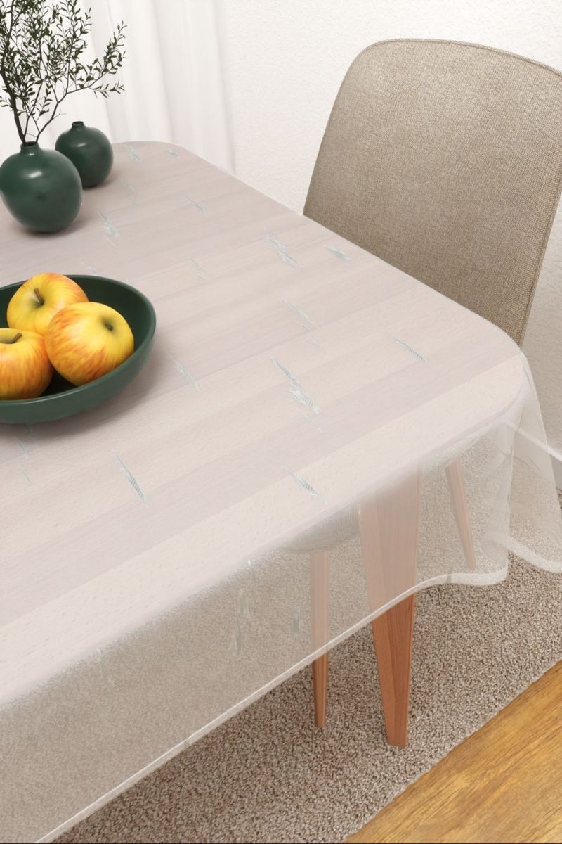 Tischdecke eckig in grau