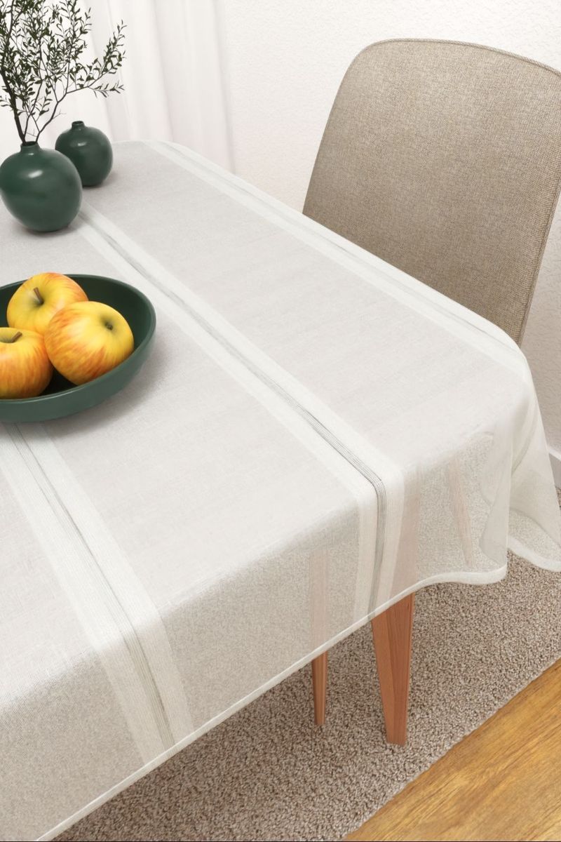 Tischdecke eckig in Grau