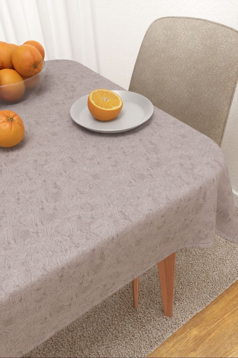 Tischdecke eckig in grau