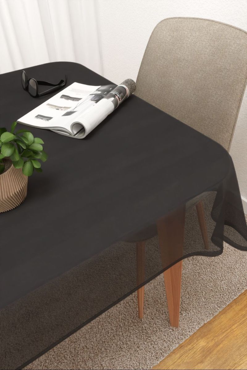 Tischdecke eckig in Grau