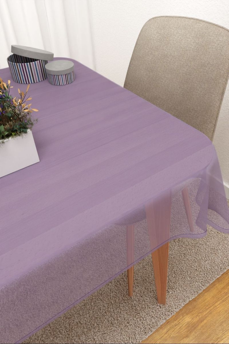Tischdecke eckig in Violett