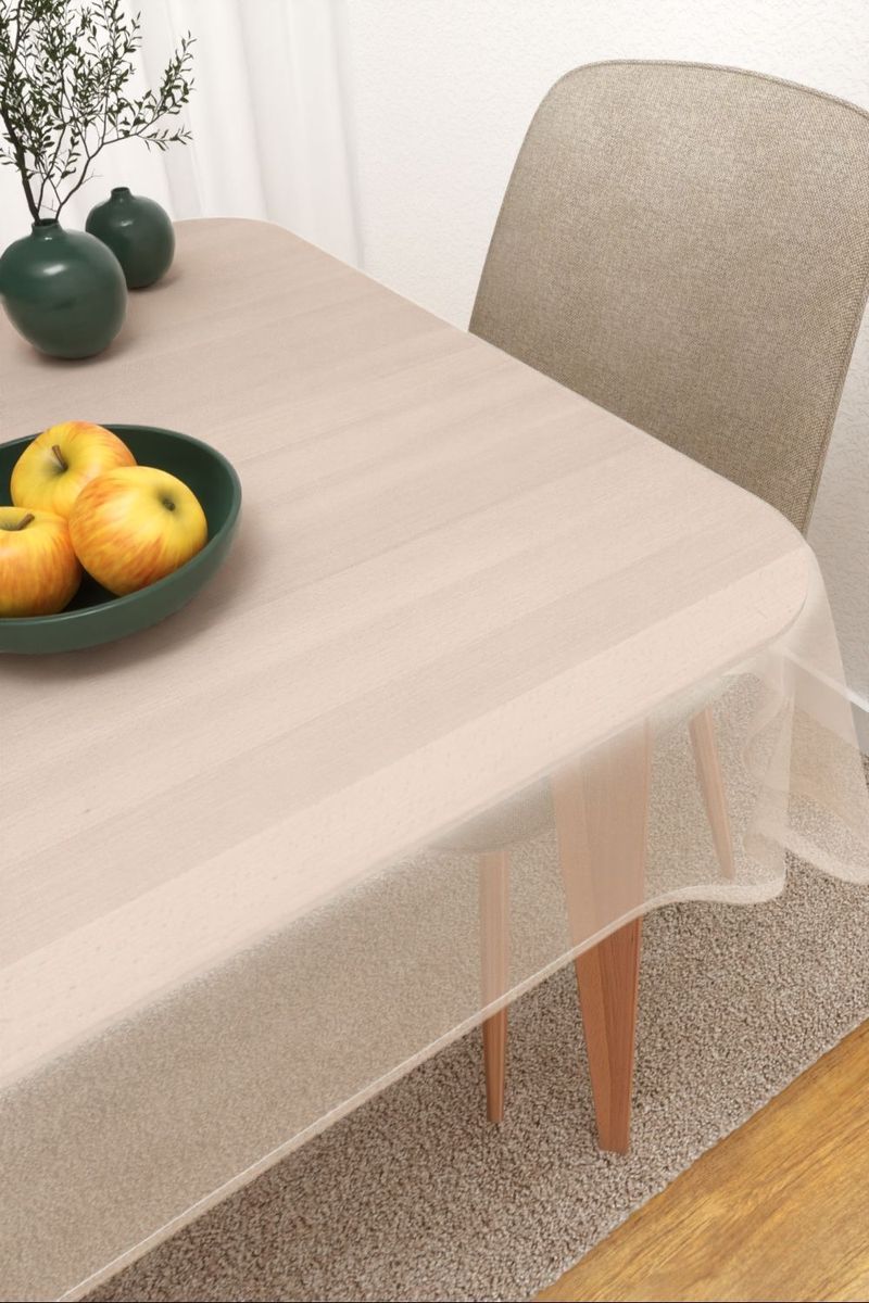 Tischdecke eckig in Weiss