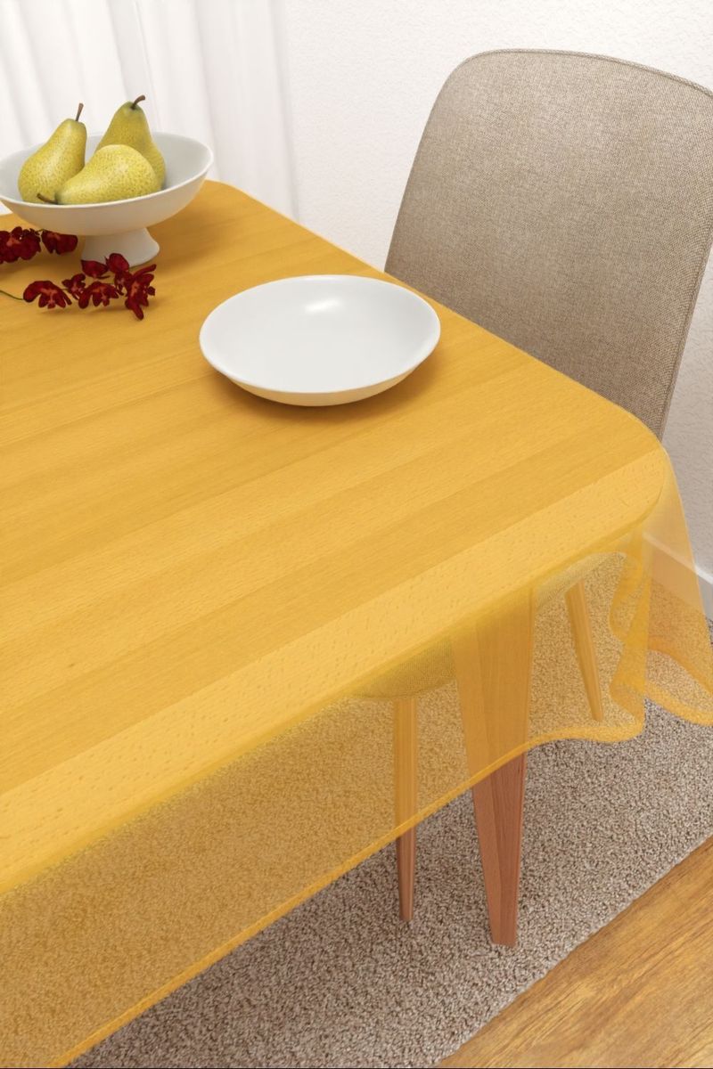 Tischdecke eckig in Gelb