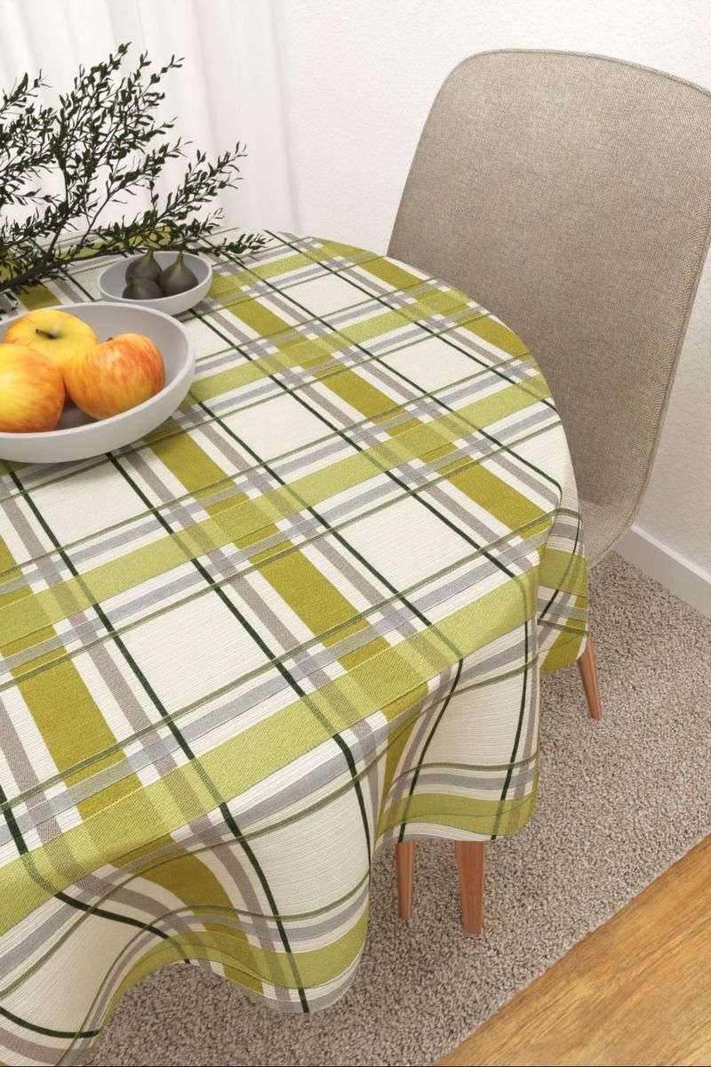 Tischdecke rund in grün