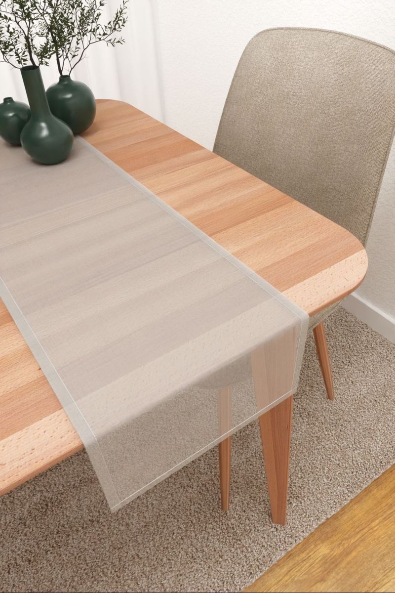 Tischläufer in Grau