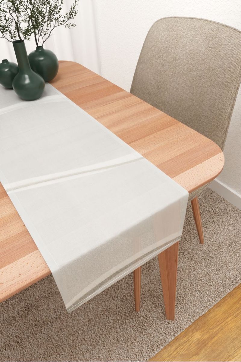 Tischläufer in Grau