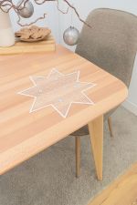 Vorschau Deckchen Plauener Spitze® - Lichtschein #1W in Gold ecru-silber