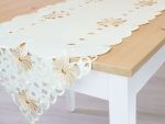 Vorschau Tischläufer Blütenstickerei 140x40 #1W ecru
