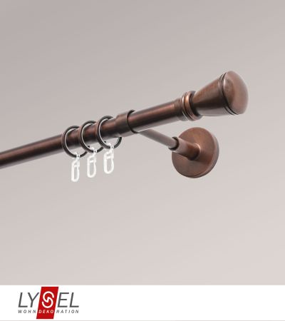 Lysel - SET Opal 160cm Träger geschlossen mit Endstücke Konus in Bronze