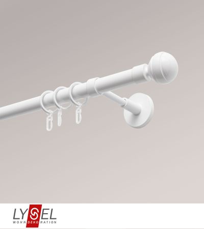 Lysel - SET Opal 160cm Träger geschlossen mit Endstücke Kugel in Weiss