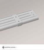 Vorschau SET Vorhangschiene 115cm mit 4 Innenläufen für Deckenmontage in Weiss #1W grau