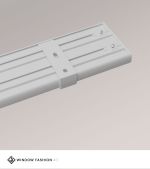 Vorschau SET Vorhangschiene 115cm mit 5 Innenläufen für Deckenmontage in Weiss #1W grau