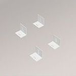 Vorschau SET - Befestigungswinkel LYSEL HOME #1W weiss