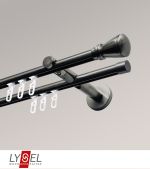 Vorschau Lysel - SET Opal Innenlauf 160cm 2 Lauf Doppel-Kombiträger offen mit Endstücke Konus in Weiss #1W titan