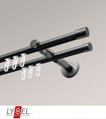 Vorschau Lysel - SET Opal Innenlauf 160cm 2 Lauf Doppel-Kombiträger offen mit Endstücke Zylinder in Weiss #1W titan
