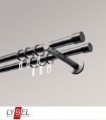 Vorschau Lysel - SET Opal 160cm Doppel-Kombiträger offen 2-Lauf mit Endstücke Kappe in Weiss #1W titan
