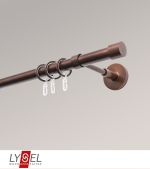Vorschau Lysel - SET Opal 160cm Träger geschlossen mit Endstücke Kappe in Weiss #1W bronze