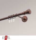 Vorschau Lysel - SET Opal 160cm Träger geschlossen mit Endstücke Konus in Weiss #1W bronze