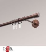 Vorschau Lysel - SET Opal 160cm Träger geschlossen mit Endstücke Zylinder in Weiss #1W bronze