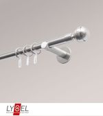 Vorschau Lysel - SET Opal 160cm Träger offen mit Endstücke Kugel in Weiss #1W edelstahl-optik