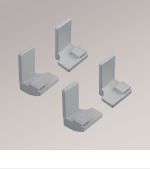 Vorschau SET Befestigungswinkel Exklusiv Decomatic Window Fashion #1W grau