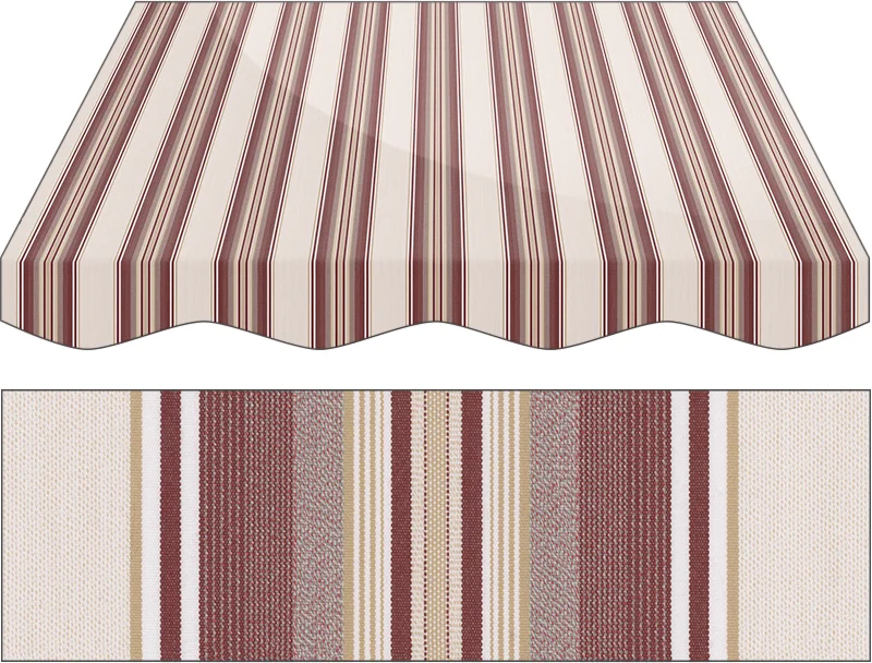 Markise Massanfertigung Markise Irisun Fantasie Marroni G269