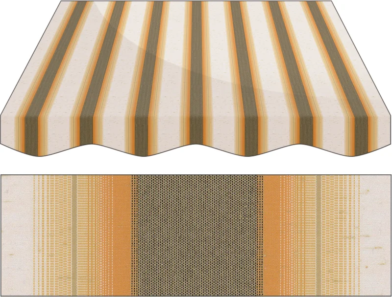 Markise Massanfertigung Markise Irisun Fantasie Marroni R254