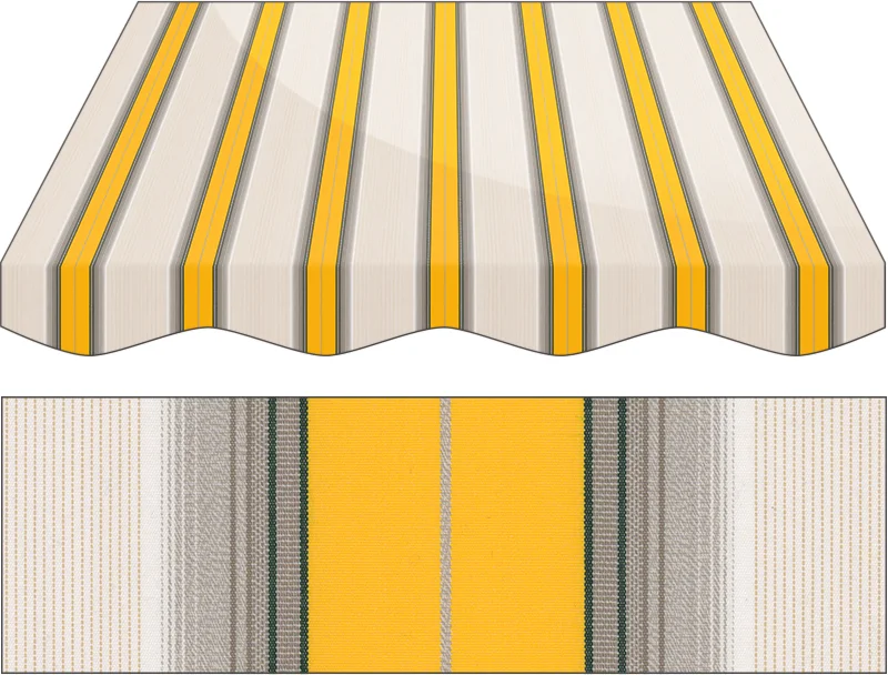 Markise Massanfertigung Markise Irisun Fantasie Gialli R255