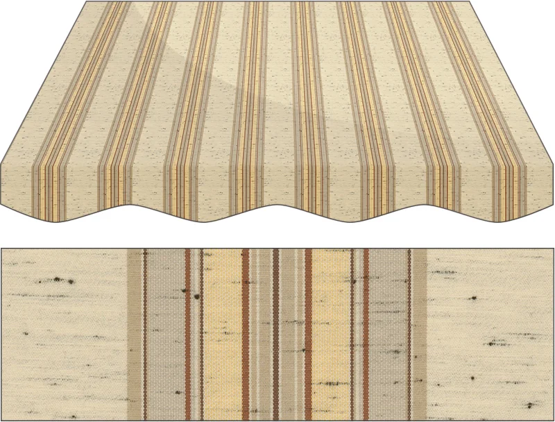 Markise Massanfertigung Markise Irisun Fantasie Marroni R264